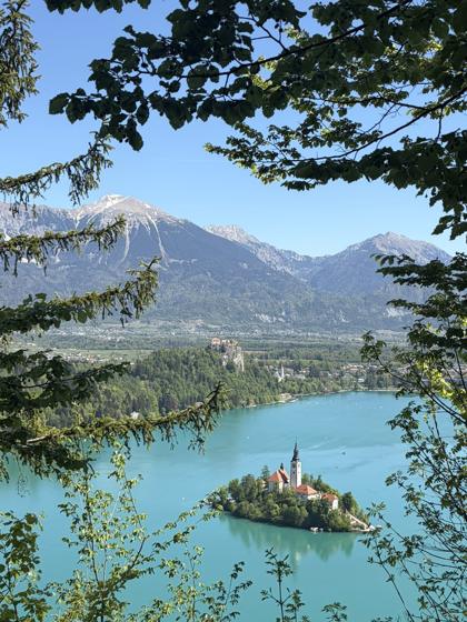Lake Bled (basically Loot Lake from Fortnite)